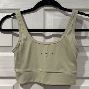 Nike Women's Sage Green Dri-Fit double lined Sports Bra